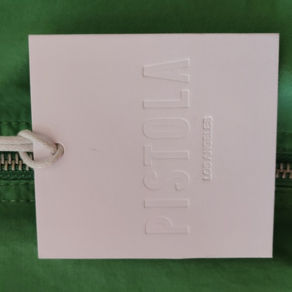 Pistola Meg Short Sleeve Zip Front Jumpsuit. Avocado Color Size M - Picture 14 of 16